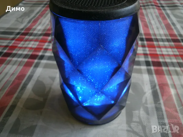 колонка - блутуд с цветомузика- във формата на чаша (или моливник), снимка 2 - Bluetooth тонколони - 55406961
