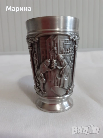 Комплект за ракия от калай Antik*Vintage #71, снимка 7 - Антикварни и старинни предмети - 54523732