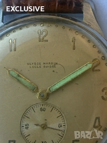 Часовник Ulysse Nardin 1930г. Уникат, снимка 4 - Мъжки - 55069911