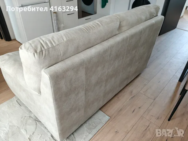 Двуместен диван - изкуствена кожа, снимка 4 - Дивани и мека мебел - 55658201