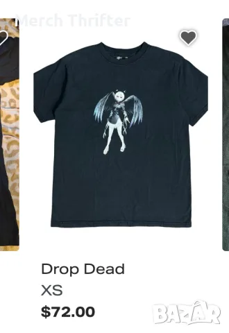 Тениска на Drop Dead Anime Wings (XL), снимка 6 - Тениски - 55692229