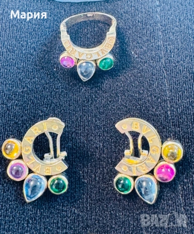 Комплект от жълто 585 злато Булгари/Bulgari, снимка 6 - Бижутерийни комплекти - 54596385