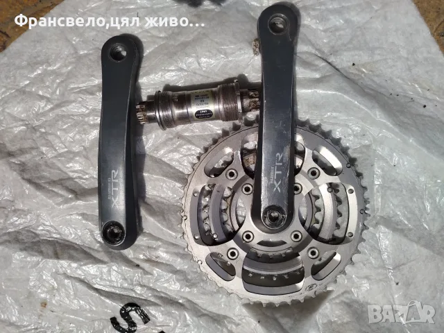 Курбел със средно движение за велосипед колело Shimano xtr fc m 952 ,в средно лек луфт 