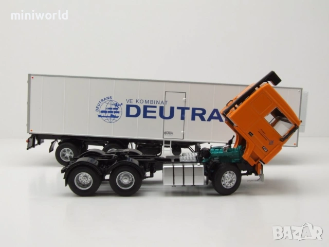 Volvo F12 Sattelzug Deutrans 1980 - мащаб 1:43 на Premium ClassiXXs моделът е нов в кутия, снимка 4 - Колекции - 54682710
