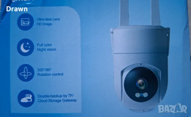 Wifi камера за наблюдение, снимка 6 - HD камери - 55573566