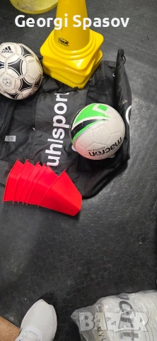 Футболни топки,конуси,торба за футбол, снимка 2 - Футбол - 54243234