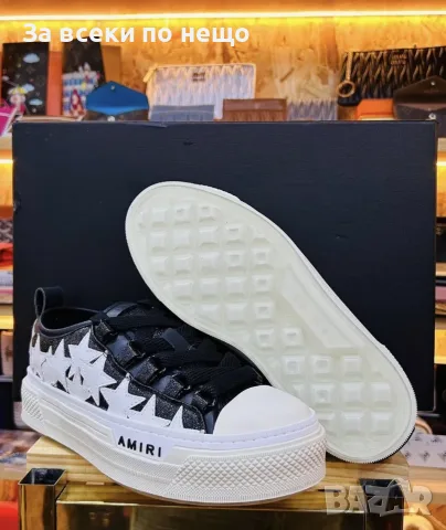 Amiri Stars Court Low "Black/White" Мъжки Маратонки👟Дамски Маратонки Код ch37