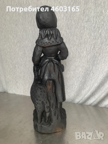 стара дървена фигура статуетка , снимка 4 - Статуетки - 54400061