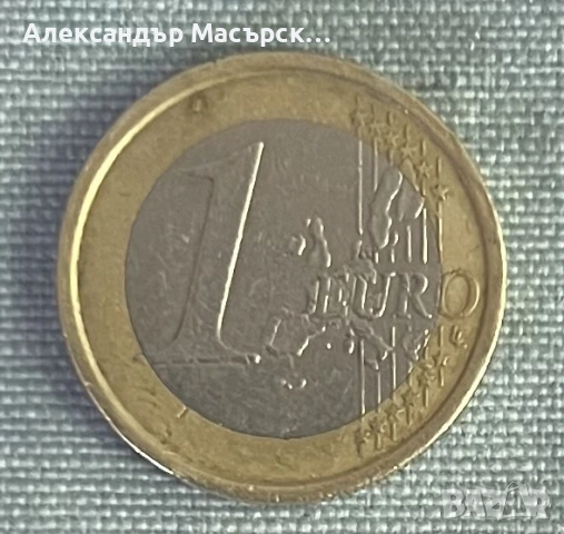 🇮🇹 Италия 1 Евро, 2002 г. • Витрувианският човек, снимка 2 - Нумизматика и бонистика - 54699787