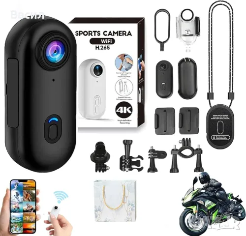 Спортна екшън камера HD 1080p ,WIFi, снимка 2 - Камери - 55335893