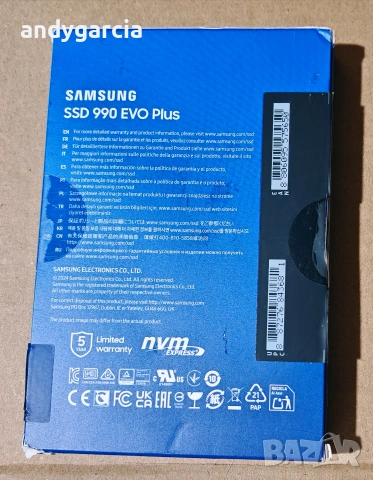2TB SSD SAMSUNG 990 EVO Plus PCIe 4.0 M.2 Type 2280, ЧИСТО НОВ ДИСК за лаптоп или настолен, снимка 3 - Твърди дискове - 55146780