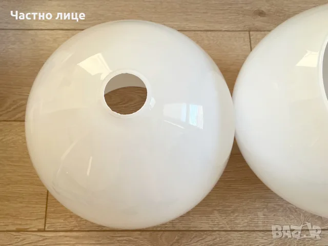 Стъклен абажур IKEA JAKOBSBYN, снимка 5 - Лампи за таван - 55595262