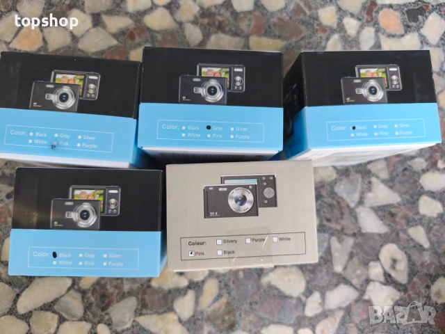 Чисто нов 4K 50MP фотоапарат за влогове – Автофокус, 32GB карта, 2 батерии, черен, сив или розов  , снимка 6 - Фотоапарати - 54620628