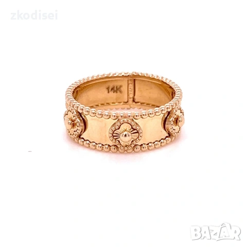 Златен дамски пръстен Van Cleef 3,27гр. размер:53 14кр. проба:585 модел:37791-1
