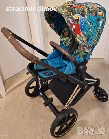 Продавам детска количка Cybex е-Priam rose gold, снимка 3 - Детски колички - 55659523