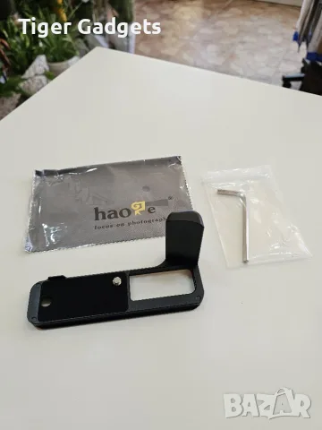Haoge HG-XVIB L-образен алуминиев грип с Arca Swiss за Fujifilm X100VI, Черен, снимка 9 - Чанти, стативи, аксесоари - 55309453