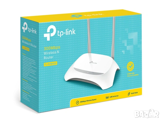 Рутер TP-Link TL-WR840N, 300Mbps, 2.4GHz, Wi-Fi 4 (802.11n) | ПРОМОЦИЯ, снимка 4 - Рутери - 54391919