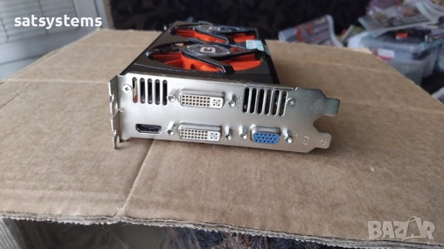 Видео карта NVidia GeForce Gainward GTX460 SE 1024MB GDDR5 256bit PCI-E, снимка 2 - Видеокарти - 54492794