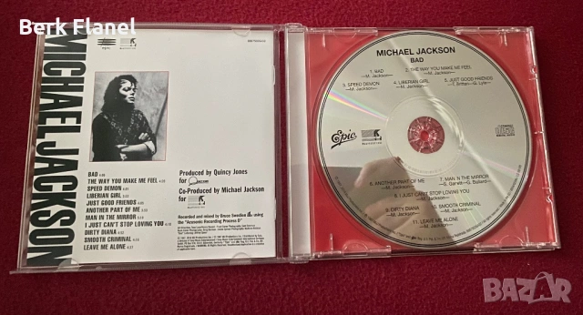 Албум на Michael Jackson CD/диск, Bad (1987) ЧИСТО НОВА, снимка 4 - CD дискове - 53998641