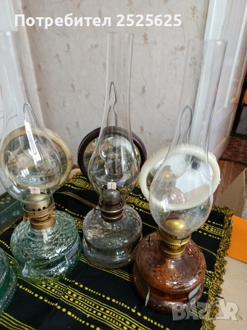 Стари газени лампи - номер 8, 4 броя, снимка 3 - Декорация за дома - 41911926
