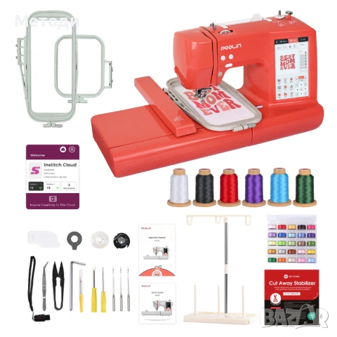 НОВА Бродировъчна Машина POOLIN 100x235 мм, Машина Дигитално Бродиране, снимка 2 - Други машини и части - 54206867