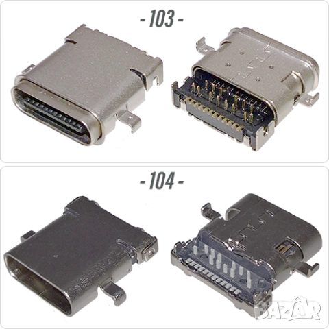 Букса конектор USB Type-C  24 pin ; Waterproof IP67-IP68, снимка 8 - Ремонт на друга електроника - 40051789