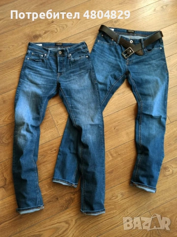 Оригинални мъжки дънки JACK & JONES (Модел с еластичност)