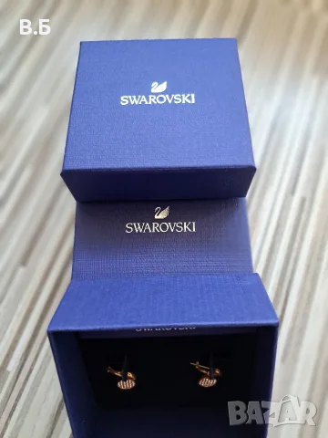 Обеци Swarovski, снимка 2 - Обеци - 55702620