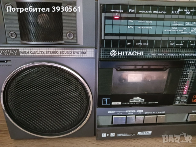 Радиокасетофон hitachi trk-w55e, снимка 3 - Радиокасетофони, транзистори - 54700207