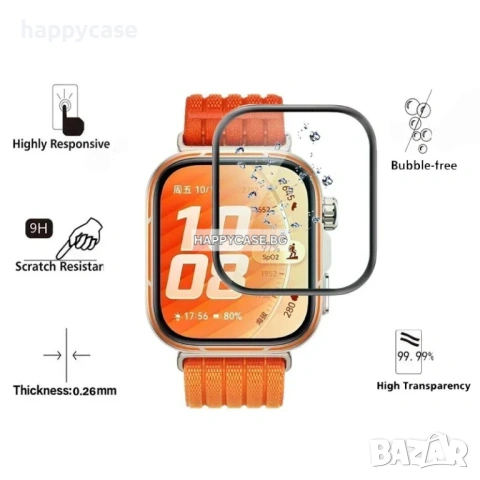 Huawei Watch Fit 5 / 5 Pro / 5D Извит протектор за цял екран, снимка 6 - Смарт часовници - 54703108