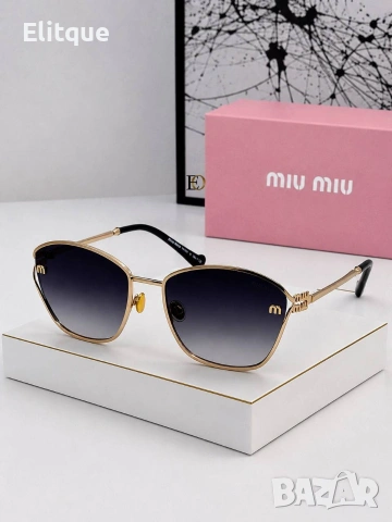 слънчеви очила miu miu fendi с калъф , кутия и ув защита , снимка 2 - Слънчеви и диоптрични очила - 54498484