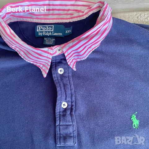 Polo Ralph Lauren тениска с яка, изключително vintage, снимка 4 - Тениски - 54643933