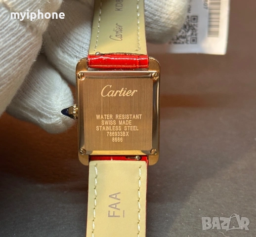 Луксозен дамски часовник Cartier, снимка 4 - Дамски - 49364233