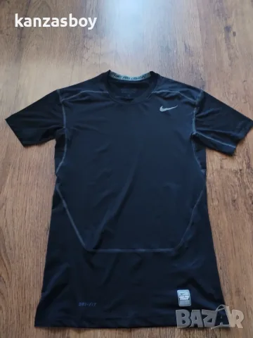 nike pro combat - страхотна мъжка тениска Л КАТО НОВА, снимка 7 - Тениски - 55694767