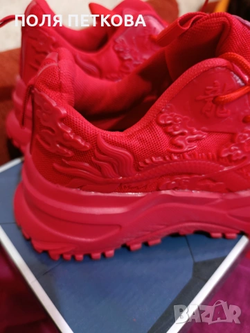 Червени маратонки, снимка 8 - Маратонки - 54095541