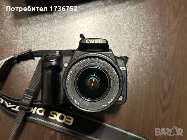 Фотоапарат Canon 350D с китов обектив Canon EF-S 18-55mm, снимка 4 - Фотоапарати - 54114795