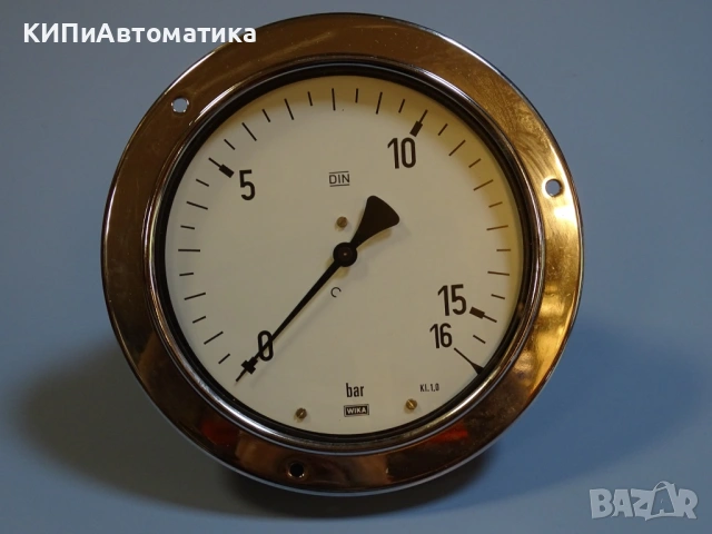 манометър Wika Ф160 0-16Bar manometer, снимка 6 - Резервни части за машини - 54508383