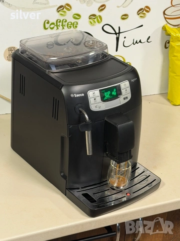 Кафемашина кафе автомат Saeco INTELİA с гаранция, снимка 5 - Кафемашини - 54156214