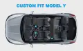 К-кт 3 части 3D трислойни TPE стелки за Tesla Model Y (2019-2023), NOVSIGHT, черни, снимка 9