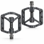 Ултра леки педали за велосипед PROMEND R65 Carbon Pattern, 3 лагера, 240гр, снимка 4