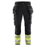 Blaklader 1993 4-Way Stretch Hi Vis Work Trousers - мъжки работен панталон 54/ХЛ, снимка 2