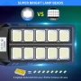 Нова Соларна LED лампа за двор 330 LED 7000 mAh със сензор за движение и дистанционно, снимка 3