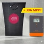 180w ГЪВКАВ соларен панел + 30A MPPT контролер солар за каравана кемпер лепящ гъвкав лодки издръжлив, снимка 1