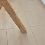 Масивна висока бар маса от естествен дъб и закалено стъкло, снимка 5