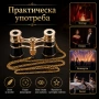 Луксозен театрален бинокъл 3×25 черен с верижка за театър опера концерти балет подарък реквизит, снимка 4