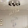 Полилей с кристални елементи и LED/крушки GU10, 5x GU10 (крушки не са включени), снимка 8