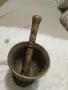 СТАРИНО МЕДНО ХАВАНЧЕ И МЕЛНИЦА ЗА КАФЕ25СМ, снимка 1