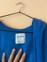 Bershka дамски син суитчър с качулка и цип с два джоба и гумирана щампа на гърба орърсайз модел 💙, снимка 5