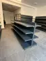 Островни стелажи за магазин в тъмно сив мат, двустранни стелажи, снимка 12