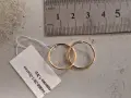 Златни Обеци - 14к. - 1,30гр., снимка 2